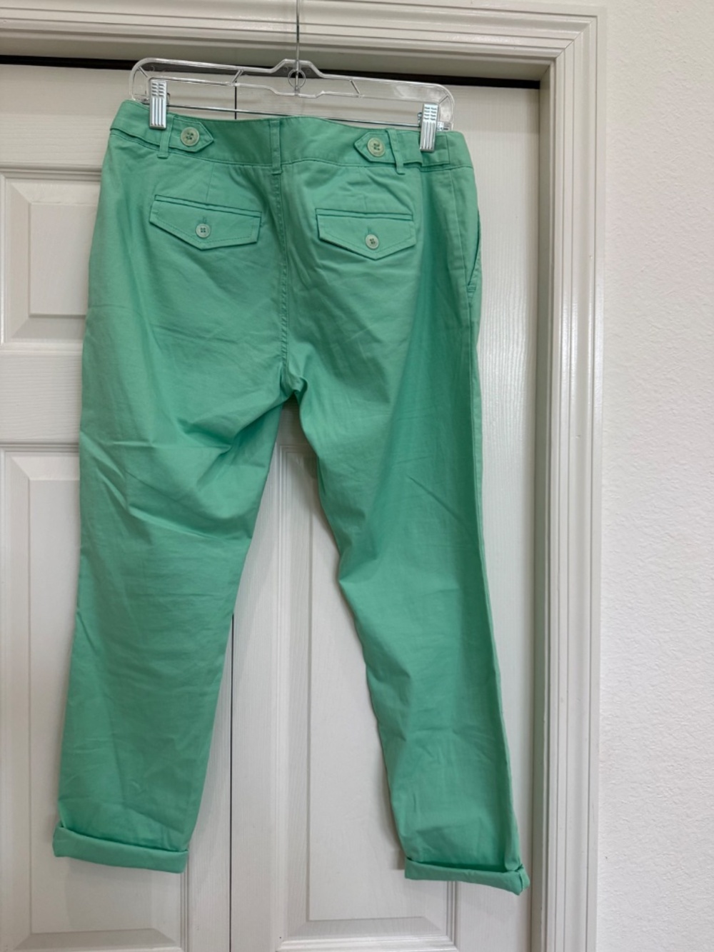 The Limited, bright, light green ankle chino pant, size 4 - Picture 2 of 4